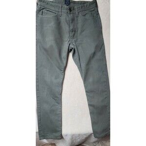 J Crew Mens Size 30x30 Green  Sutton Relax Fit Inner Lined Preppy Demin